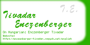 tivadar enczenberger business card